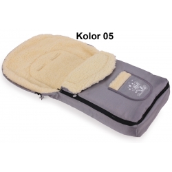 Uniwersalny podwójnie ocieplony śpiworek 4w1 długość 95 cm wełna